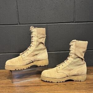 Belleville Tan Leather Tactical Desert Combat Boots Men’s 6.5 R (Women’s 8-8.5)